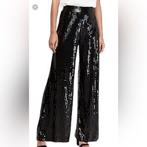 Express X Karla sequin wide leg pants